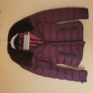 Burberry Brit Puffer with Removable Shearling Collar